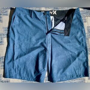 Hurley Men's Hybrid Shorts in Blue and White Stripe. Lightweight. Excellent!